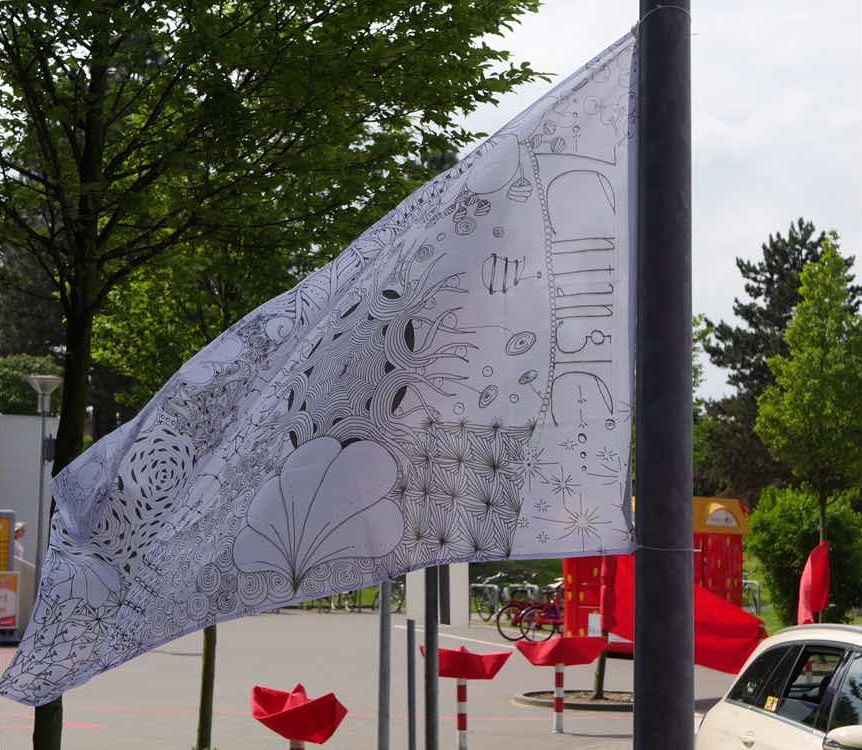 Schöne Flagge – Zentangle flag
